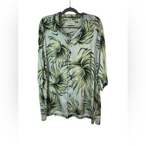 Caribbean men’s tropical print shirt‎ 2x big